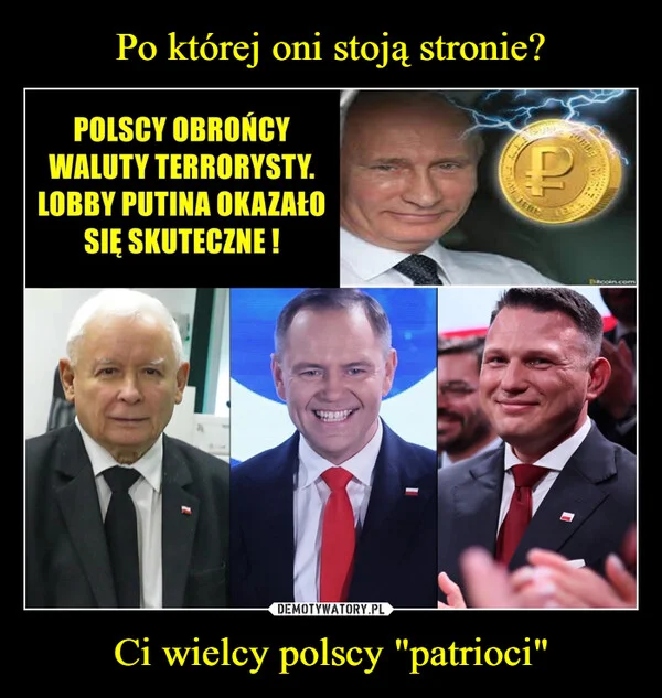 
    Po której oni stoją stronie? Ci wielcy polscy 