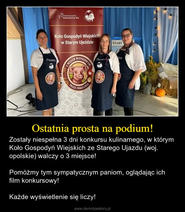 
    Ostatnia prosta na podium!