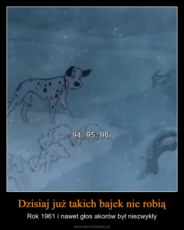 
    Dzisiaj już takich bajek nie robią