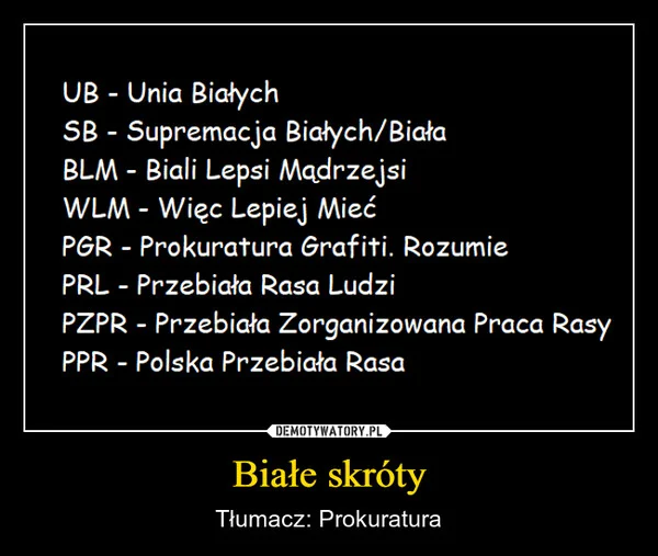 Białe skróty