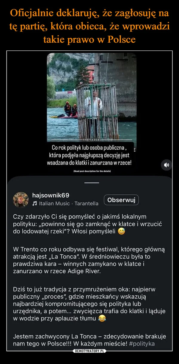 
    Oficjalnie deklaruję, że zagłosuję na tę partię, która obieca, że wprowadzi takie prawo w Polsce