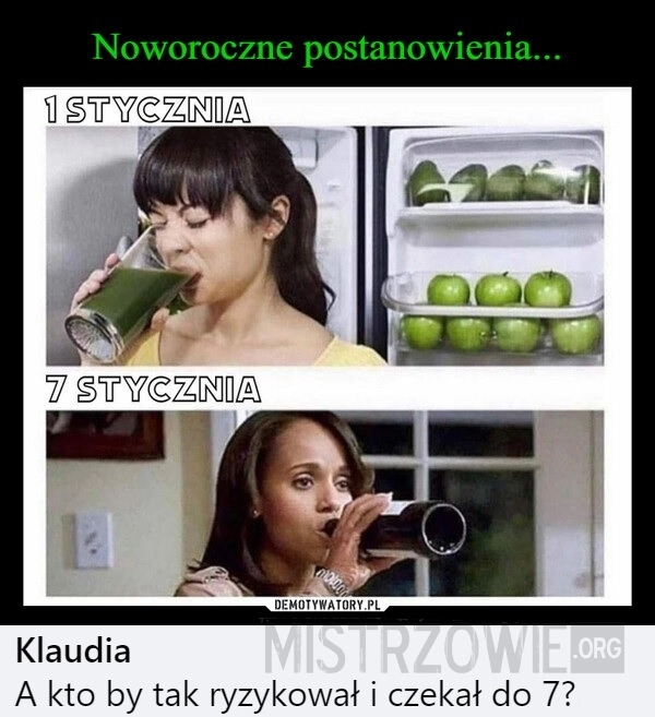 
    Noworoczne postanowienia