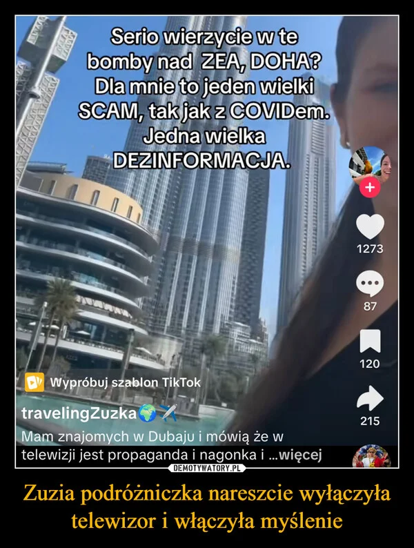 
    Zuzia podróżniczka nareszcie wyłączyła telewizor i włączyła myślenie