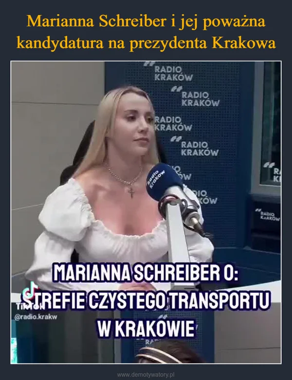 
    Marianna Schreiber i jej poważna kandydatura na prezydenta Krakowa