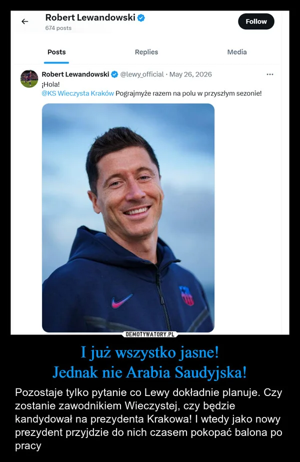 
    I już wszystko jasne! Jednak nie Arabia Saudyjska!