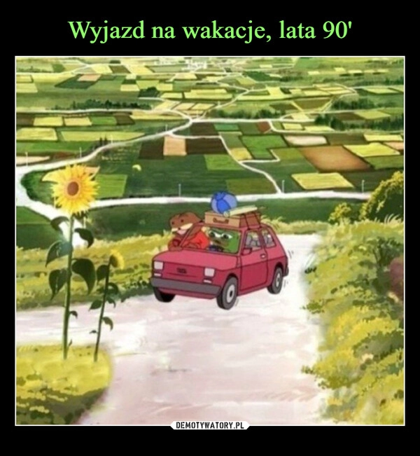 
    Wyjazd na wakacje, lata 90'