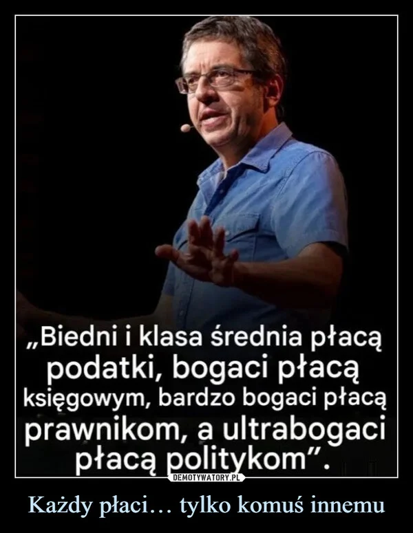 
    Każdy płaci… tylko komuś innemu