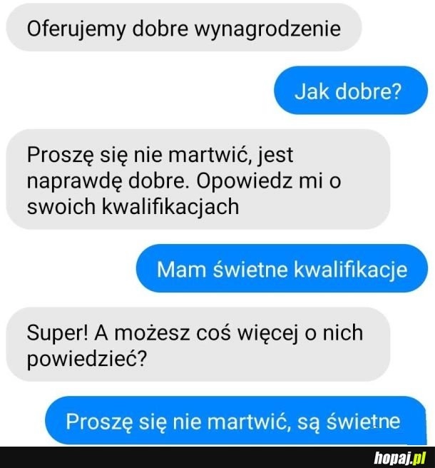 
    Kwalifikacje i wynagrodzenie