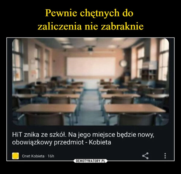 
    Pewnie chętnych do 
zaliczenia nie zabraknie