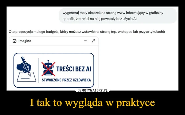 I tak to wygląda w praktyce