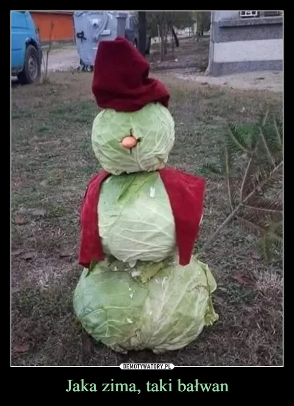 
    Jaka zima, taki bałwan