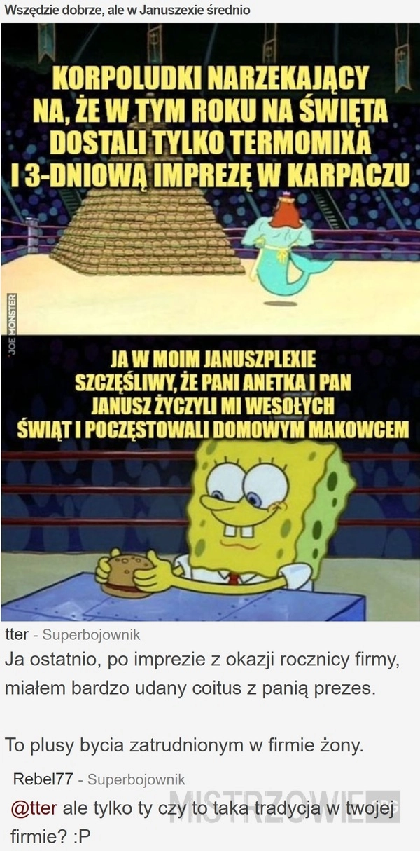 
    Wszędzie dobrze, ale w Januszexie średnio