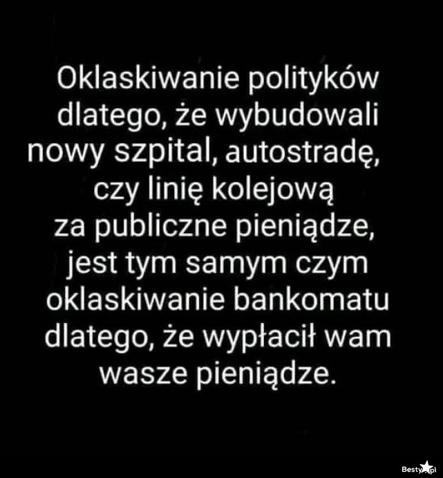 
    Oklaskiwanie polityków 