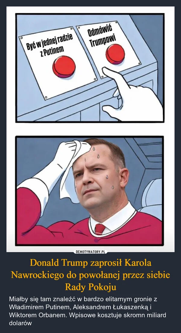 
    Donald Trump zaprosił Karola Nawrockiego do powołanej przez siebie Rady Pokoju