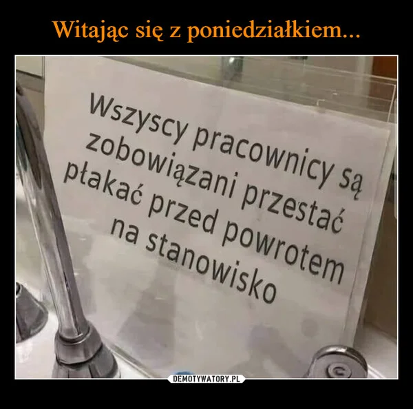 
    Witając się z poniedziałkiem...