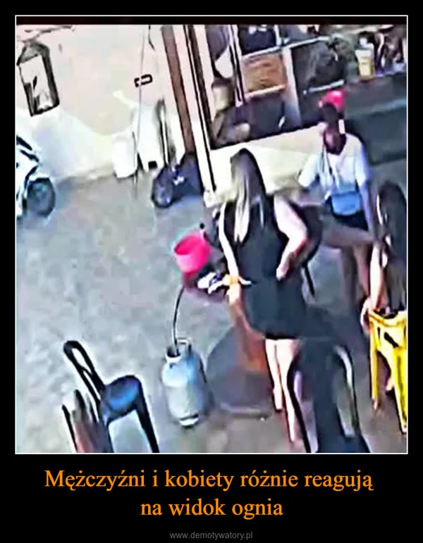 
    Mężczyźni i kobiety różnie reagują na widok ognia