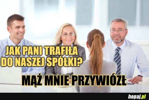 
    Żona posła.