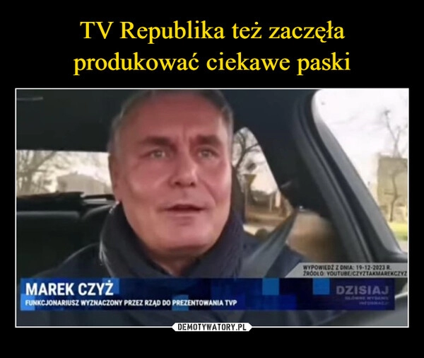 
    TV Republika też zaczęła produkować ciekawe paski