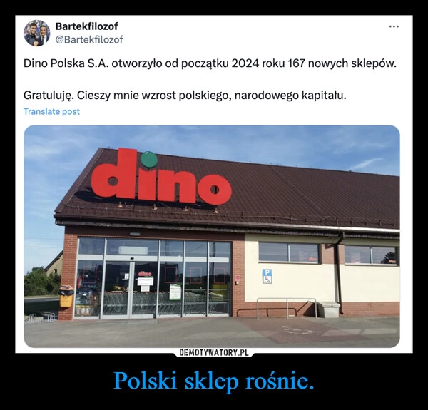 
    Polski sklep rośnie.