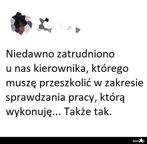 
    Nowy kierownik 