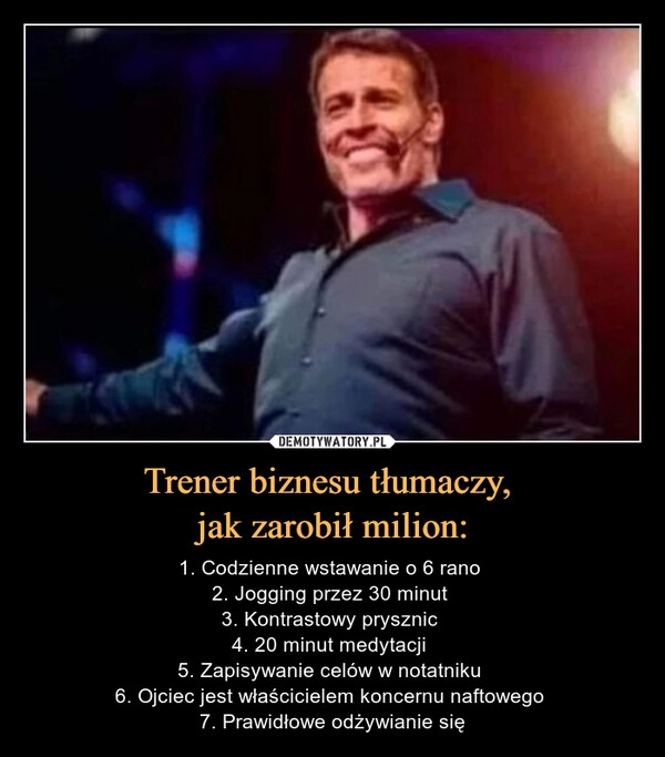 
    
Trener biznesu tłumaczy,
jak zarobił milion: 