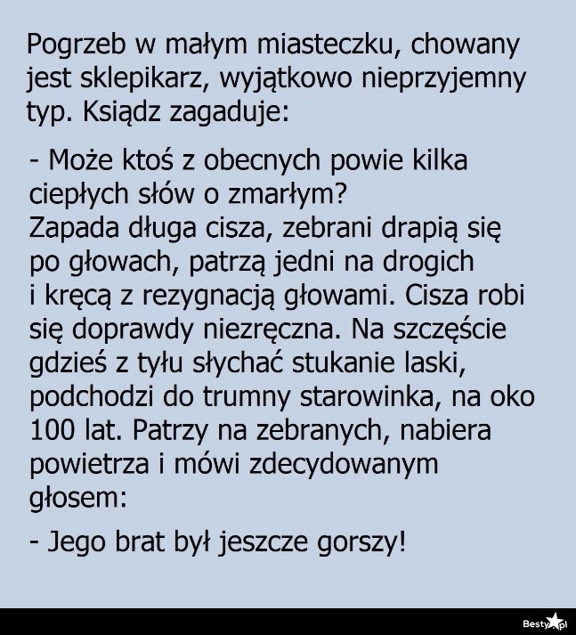 
    Kilka słów o zmarłym 