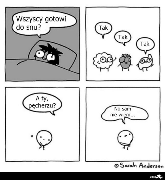 
    Na chwilę przed zaśnięciem 