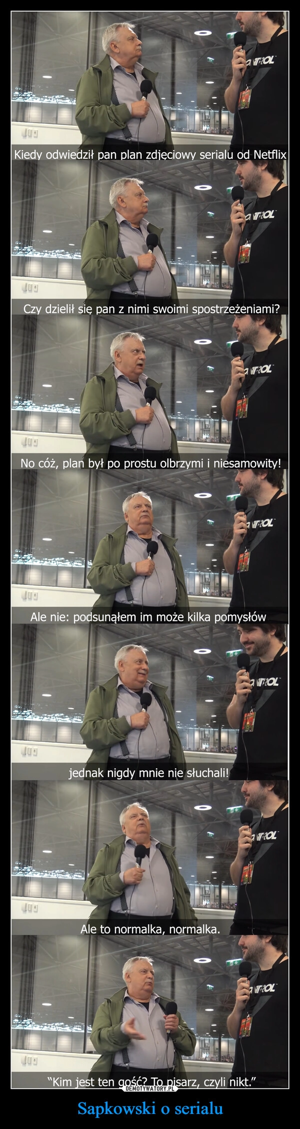 
    Sapkowski o serialu