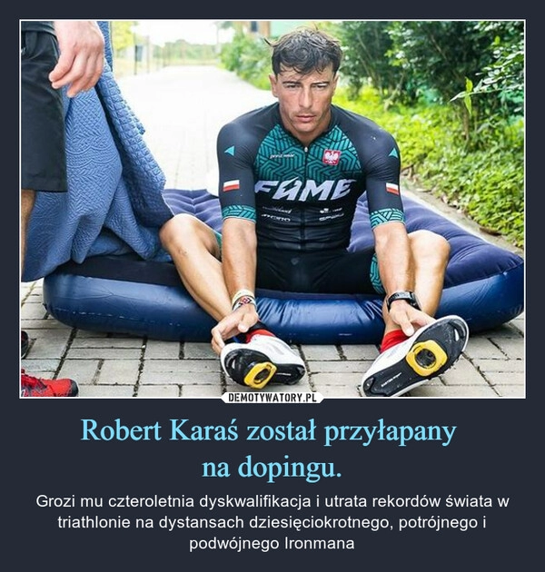 
    Robert Karaś został przyłapany 
na dopingu.