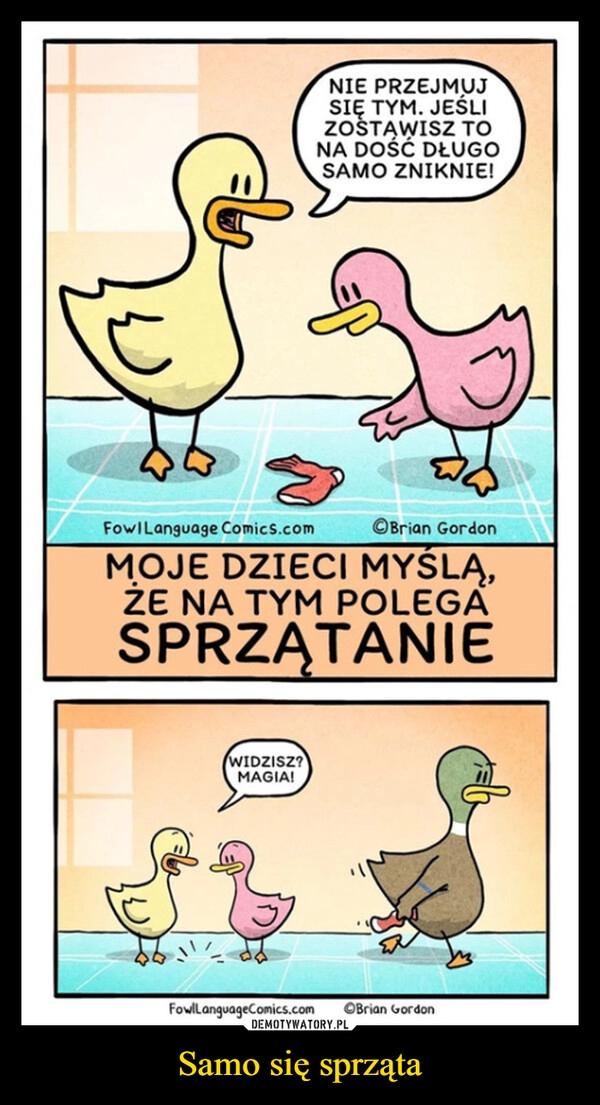 
    Samo się sprząta