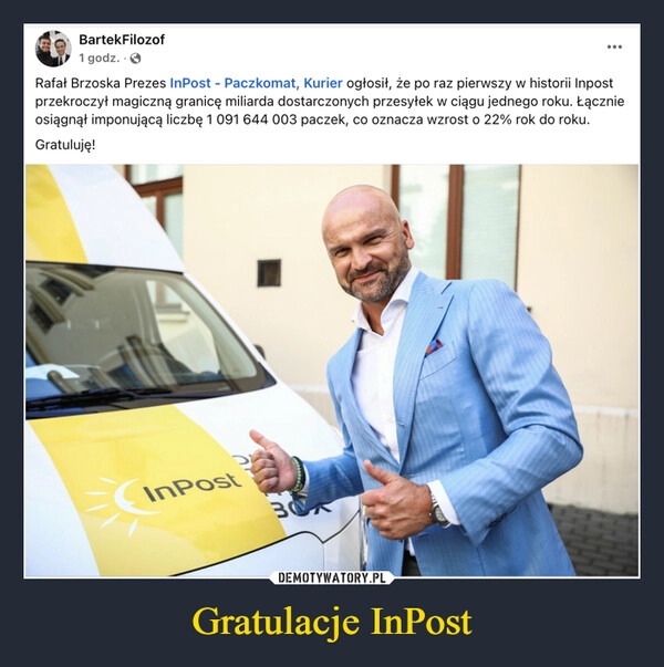 
    Gratulacje InPost