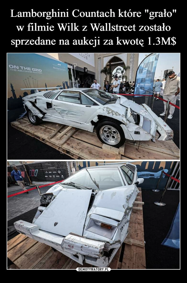 
    Lamborghini Countach które "grało" w filmie Wilk z Wallstreet zostało sprzedane na aukcji za kwotę 1.3M$