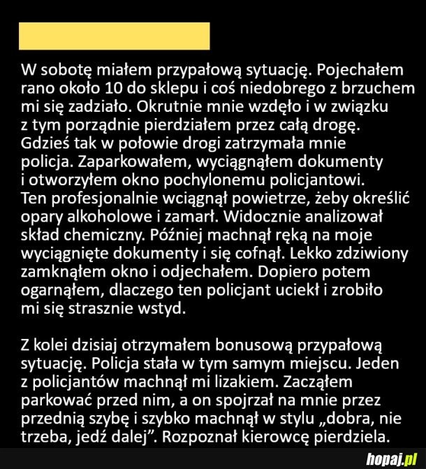 
    Niezręcznie śmierdząca sytuacja