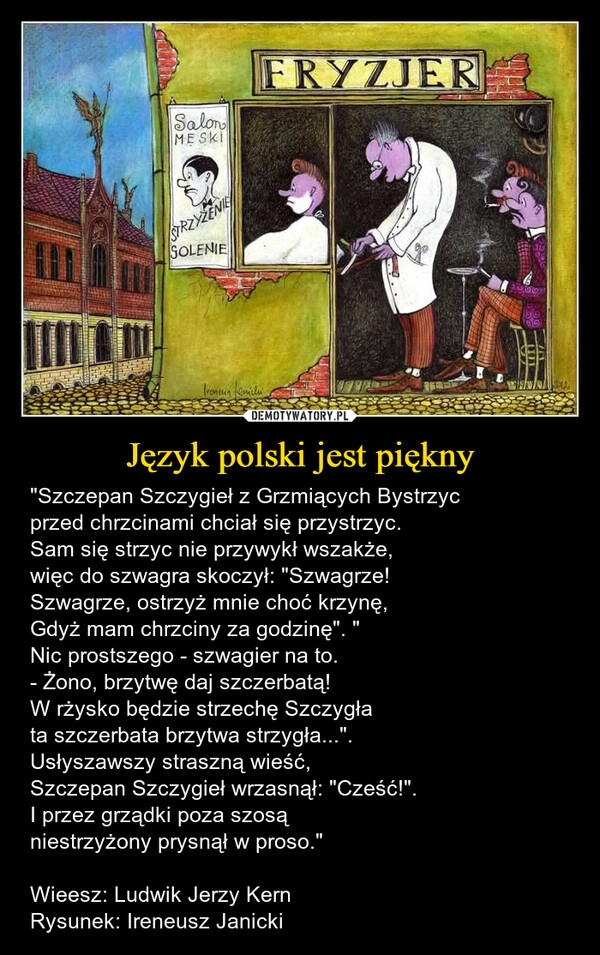 
    Język polski jest piękny