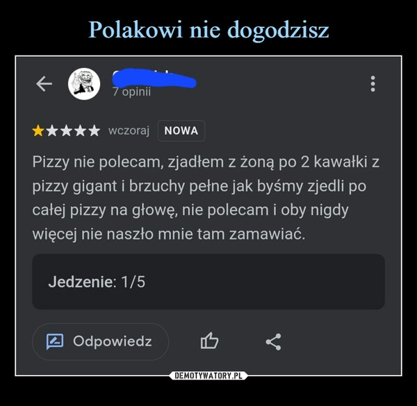 
    Polakowi nie dogodzisz