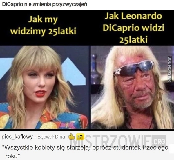 
    
			DiCaprio nie zmienia przyzwyczajeń					