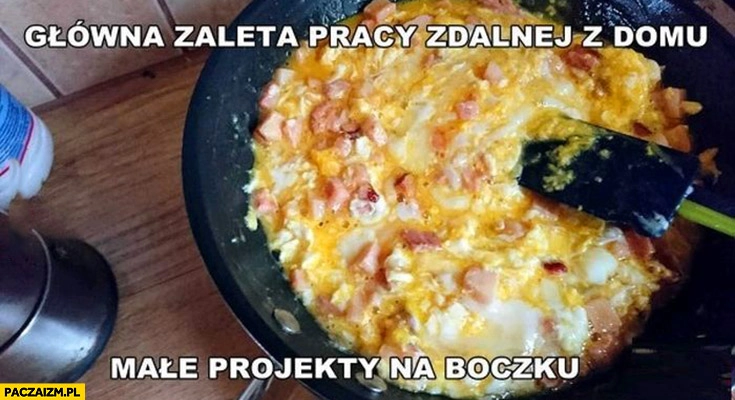 
    Główna zaleta pracy zdalnej w domu małe projekty na boczku jajecznica