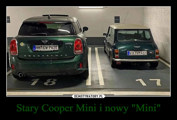 
    Stary Cooper Mini i nowy "Mini"