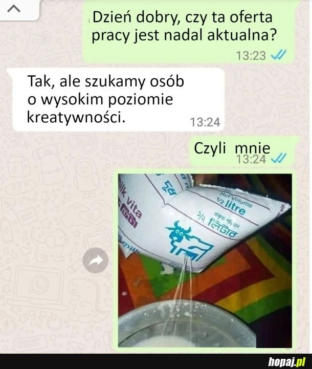 
    Kreatywność to moje drugie imię