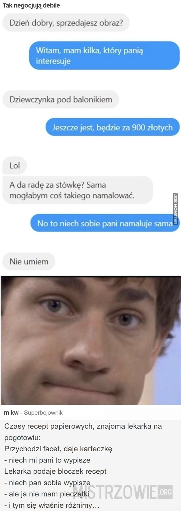 
    Tak negocjują debile