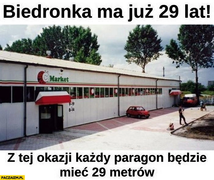 
    Biedronka ma już 29 lat z tej okazji każdy paragon będzie mieć 29 metrów