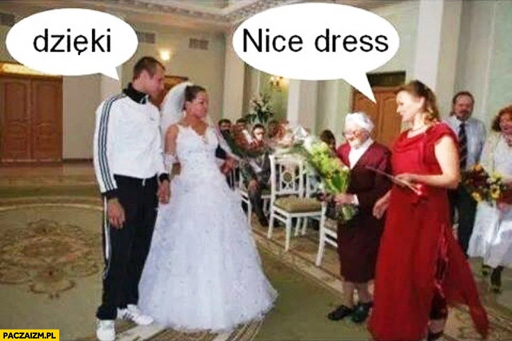 
    Nice dress dzięki w dresie na ślubie