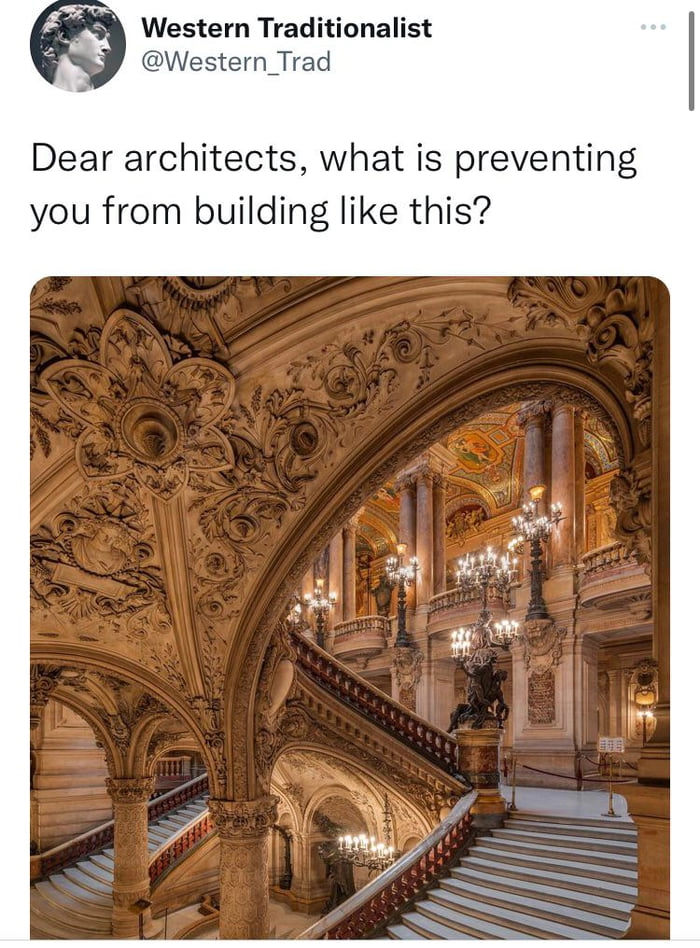 
    Modern architecture is trash