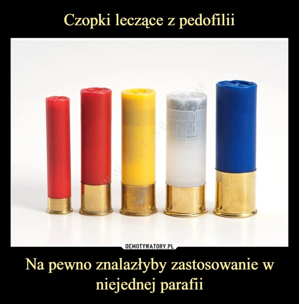 
    Czopki leczące z pedofilii Na pewno znalazłyby zastosowanie w niejednej parafii