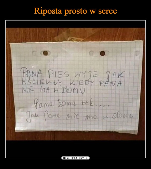 
    Riposta prosto w serce