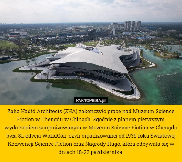 
    Zaha Hadid Architects (ZHA) zakończyło prace nad Muzeum Science Fiction