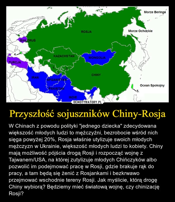 
    Przyszłość sojuszników Chiny-Rosja