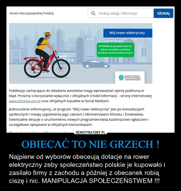 
    OBIECAĆ TO NIE GRZECH !