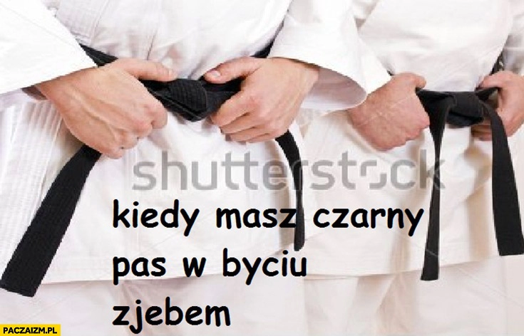 
    Kiedy masz czarny pas w byciu zjebem