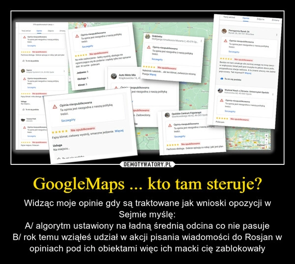 
    GoogleMaps ... kto tam steruje?